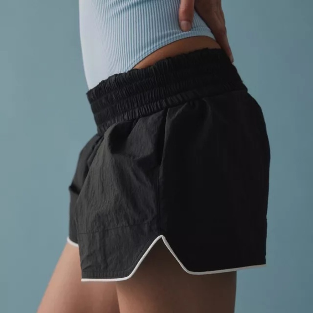 BDG Urban outfitters Black Athletic Shorts with White Trim